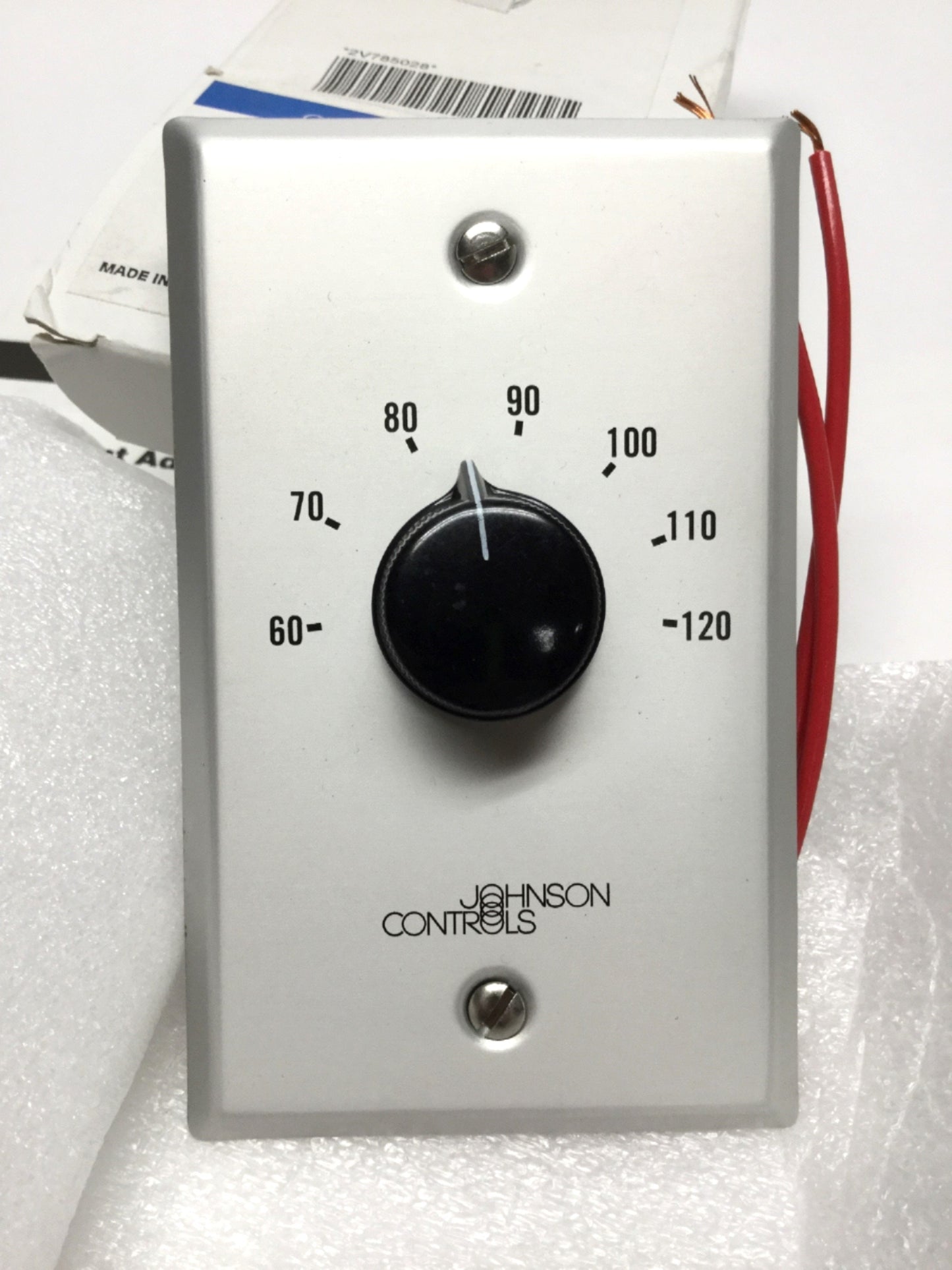 New Johnson Y45BA-2C Manual Potentiometer, Remote Setpoint, 60° to 120°F, 750 Ohm