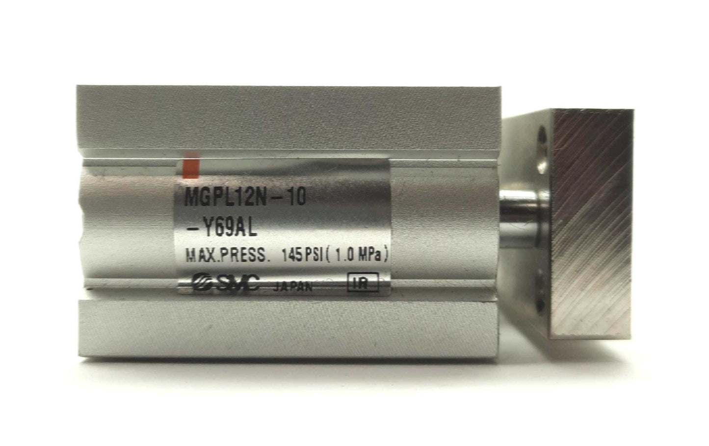 Used SMC MGPL12N-10-Y69AL Guided Cylinder 12mm Bore 10mm Stroke M5 Ports 1.0MPa Max