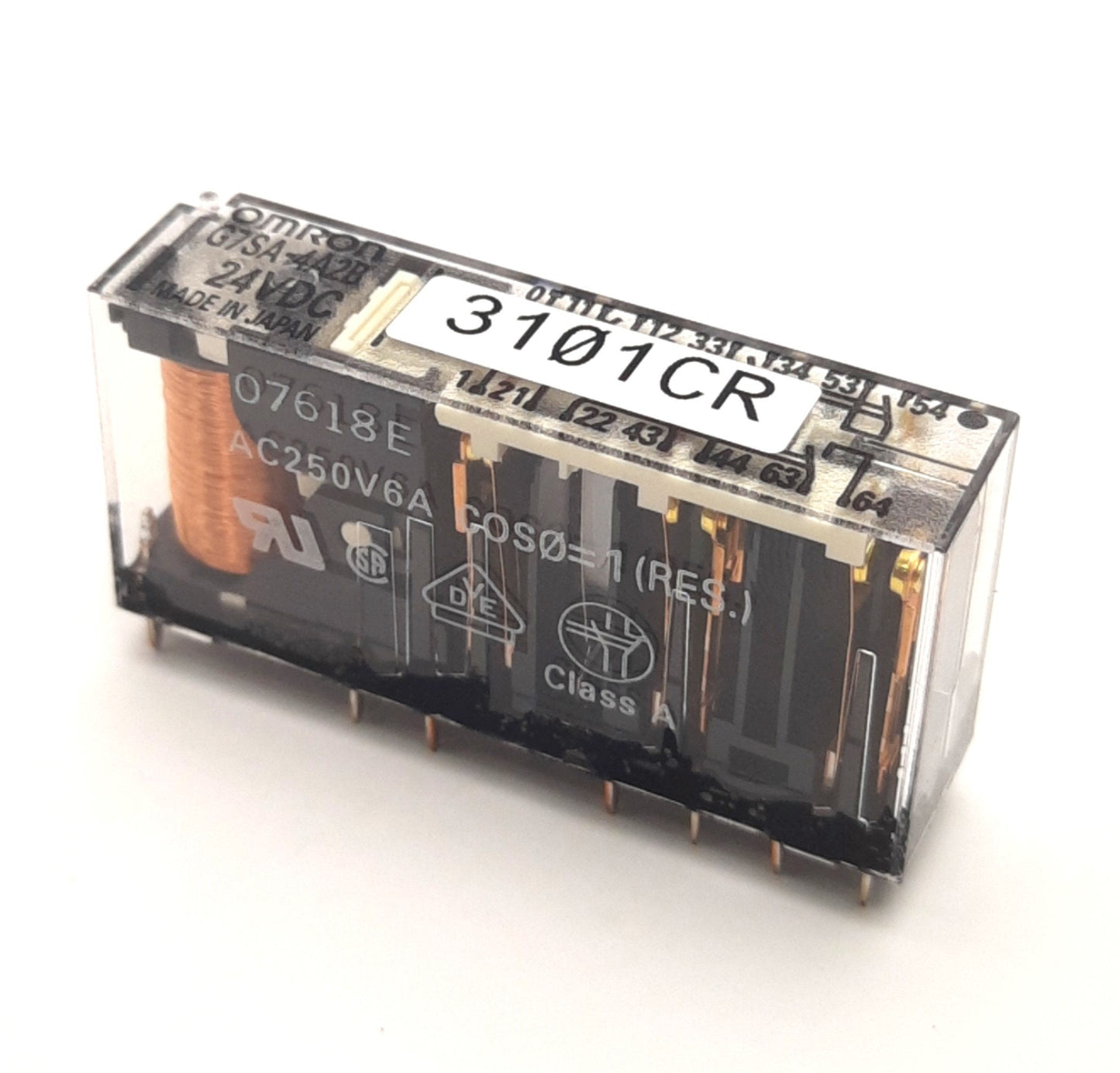 Used Omron G7SA-4A2B Safety Relay 6-P, 4-PST-NO/DPST-NC, Control Voltage: 24VDC 6A
