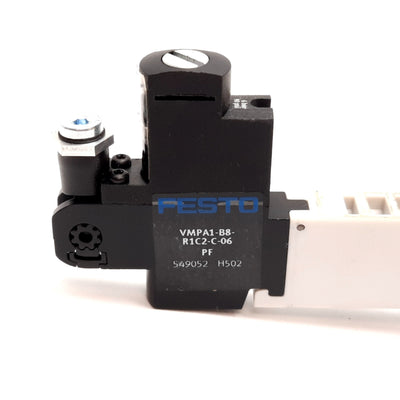 Used Festo VMPA1-B8-R1C2-C-06 549052 Solenoid Valve Regulator Module, 0.5-6 bar