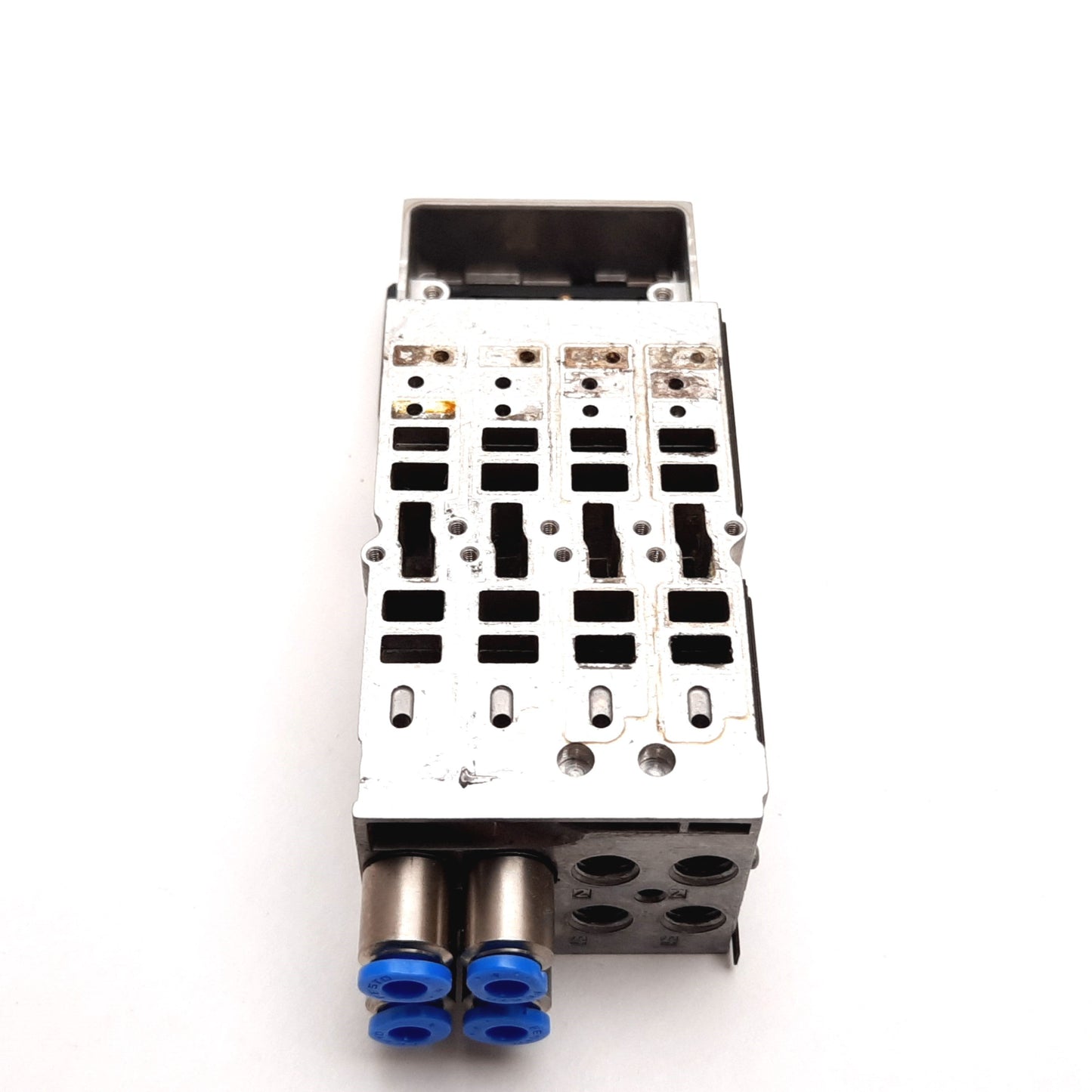 Used Festo VMPA1-FB-AP-4-1 533352 Sub-Base, For VMPA1 Solenoid Valves, 4-Slot