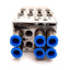 Used Festo VMPA1-FB-AP-4-1-T1 538657 Sub-Base, For VMPA1 Solenoid Valves, 4-Slot
