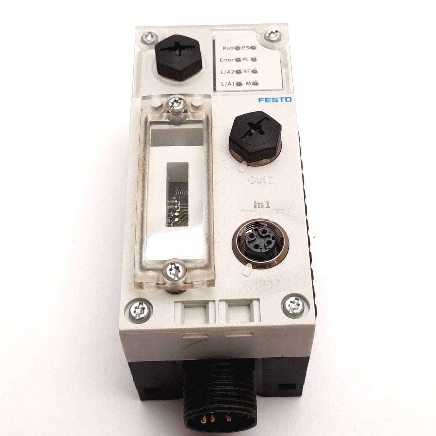 Used Festo CPX-FB38 Ethernet CPX Bus Node for EtherCat, W/ CPX-GE-EV-S-7/8-5POL Base