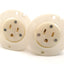 Used Lot of 2 Hubbell HBL5279C Straight Blade AC Receptacle, Flanged, 125V 15A, *Cut*