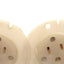 Used Lot of 2 Hubbell HBL5279C Straight Blade AC Receptacle, Flanged, 125V 15A, *Cut*