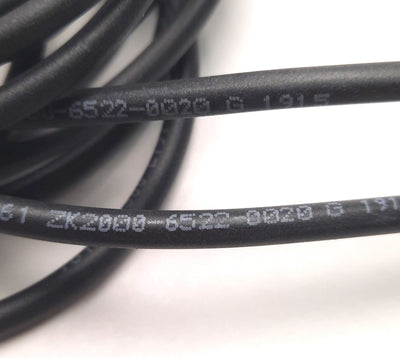 Used Beckhoff ZK2000-6522-0020 Y Splitter Cable M12 4-Pin to M8 3-Pin (x2), M/F(x2)