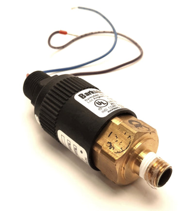 Used Barksdale 96221-BB1-T4 Pressure Switch 1/4" NPT, 1-30 In.Hg., SPDT, *Cut Leads*