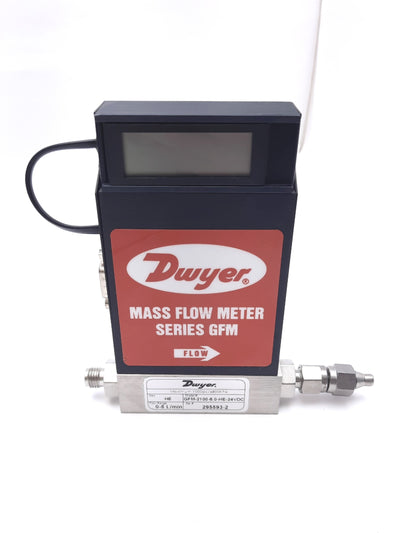 Used Dwyer GFM-2100-5.0-HE-24VDC Gas Mass Flow Meter 24VDC 0-5L/min 1000Psi