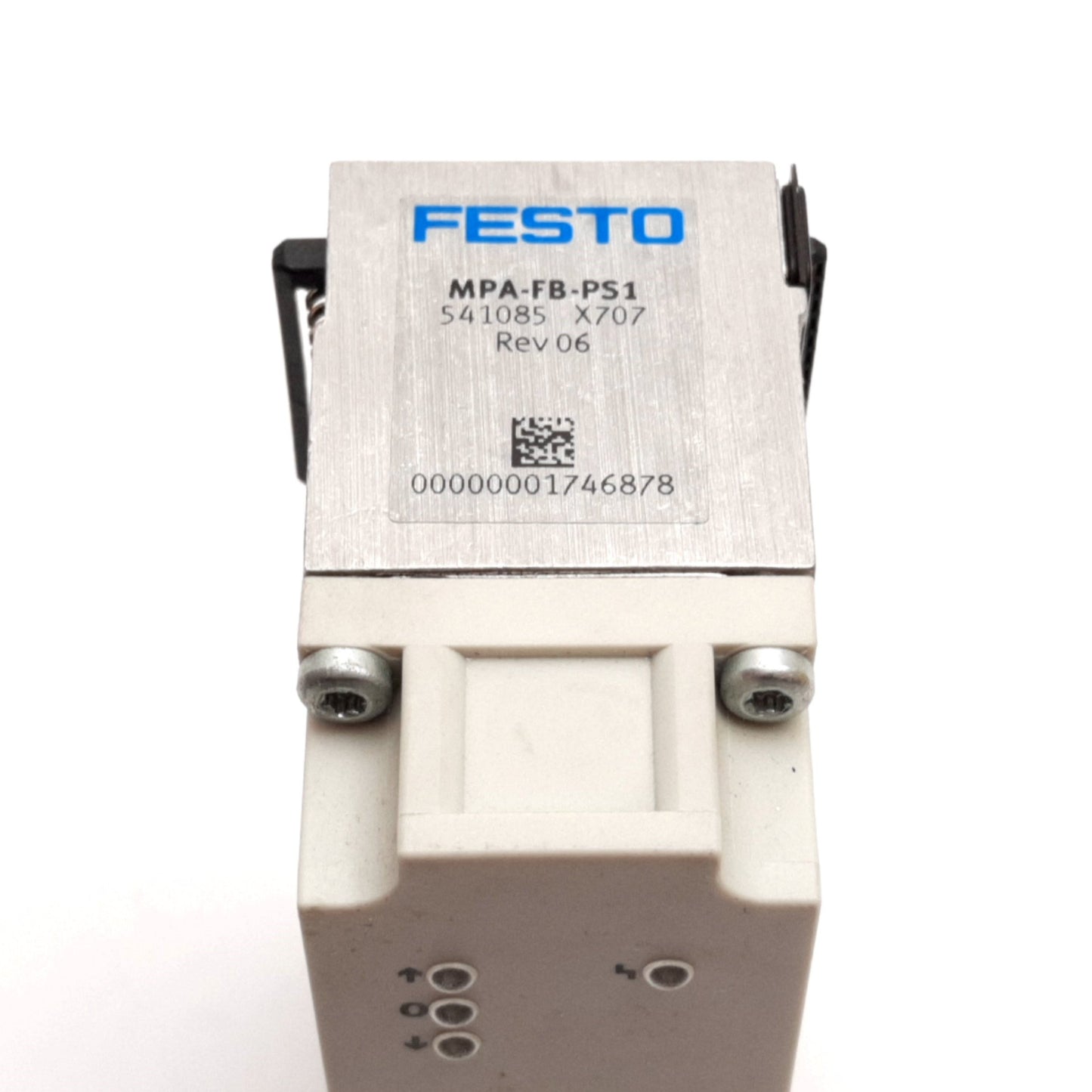 Used Festo MPA1-FB-PS1 541085 Pressure Sensor, For MPA-S Series Manifolds, 0-10 bar