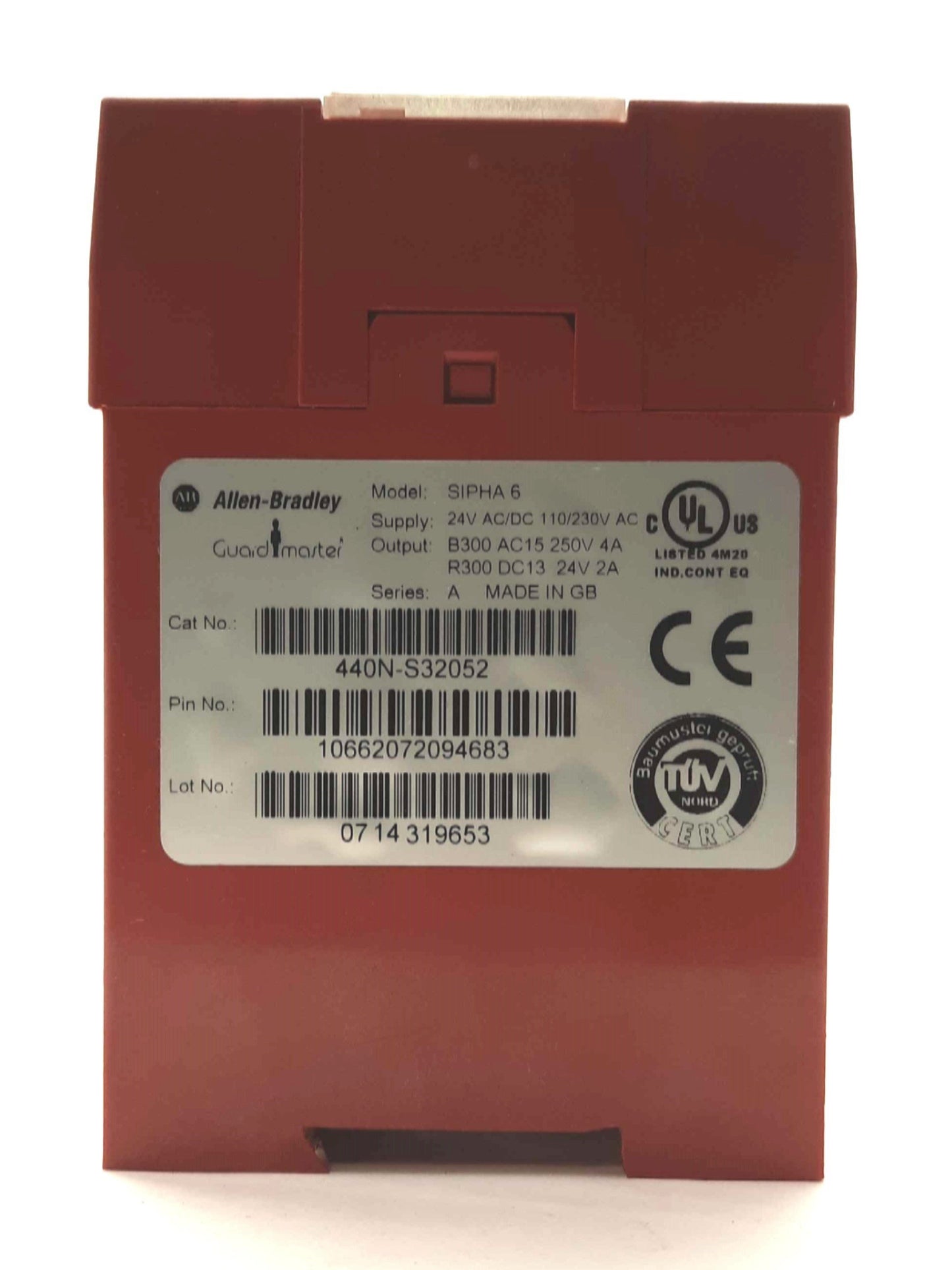 Used Allen Bradley 440N-S32052 SIPHA 6 Control Unit 6x Safety Switches 24V/110/230VAC