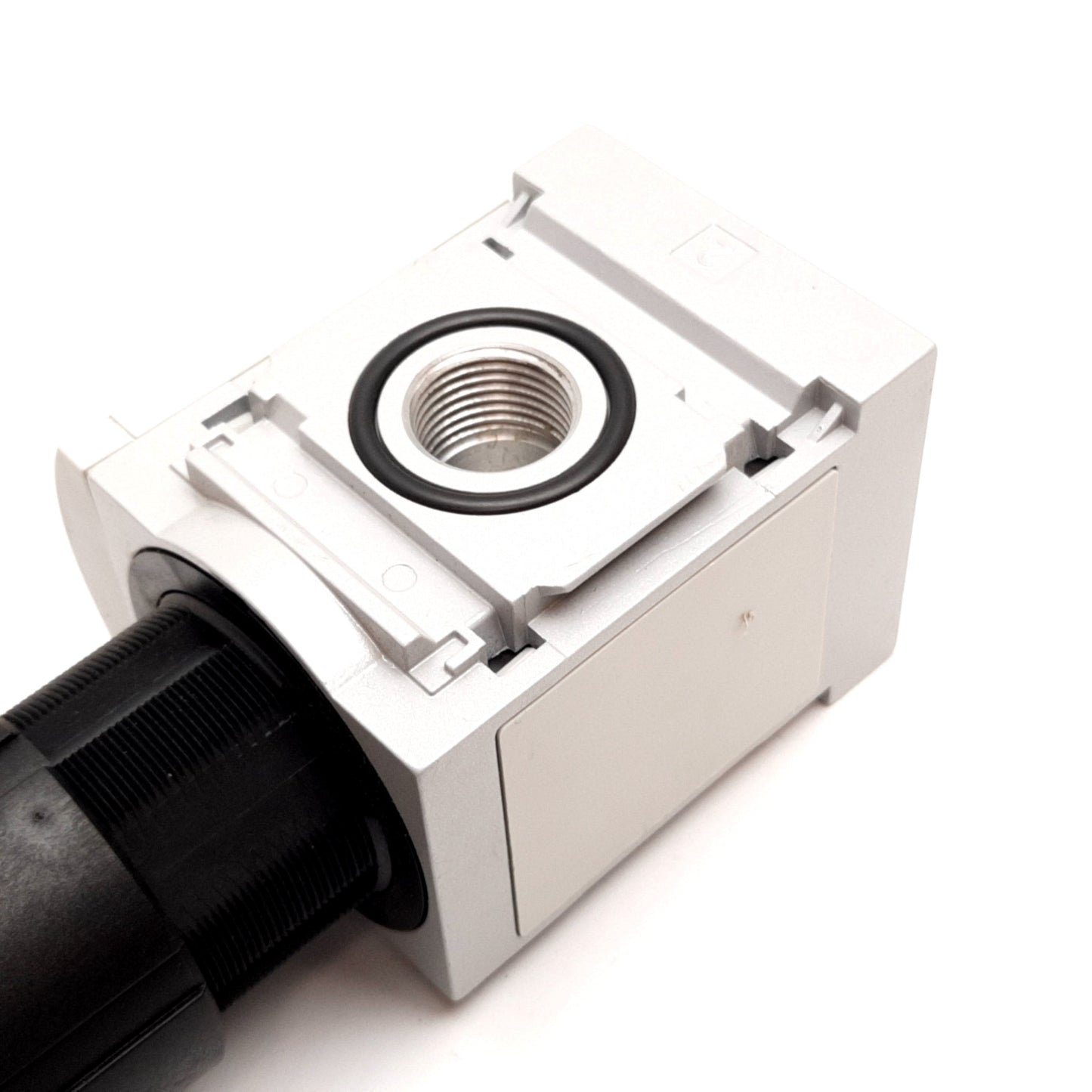 Used Festo MS6-LR-1/2-D5-AS-Z Pressure Regulator, Input: 300psi Max, Output: 60psi