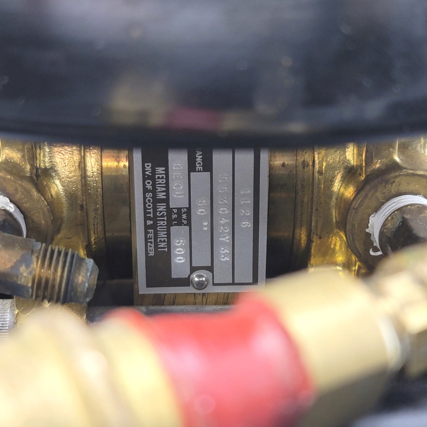 Used Aeroquip Meriam 1126 Portable Master Meter Differential Pressure Gauge 0-50"WC