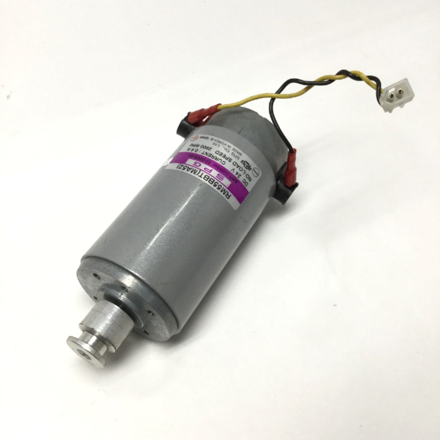 Used SPG RM55BBT 02-0883-00 Feed and Transport Motor for Accufast 24VDC 0.4A, 2900RPM