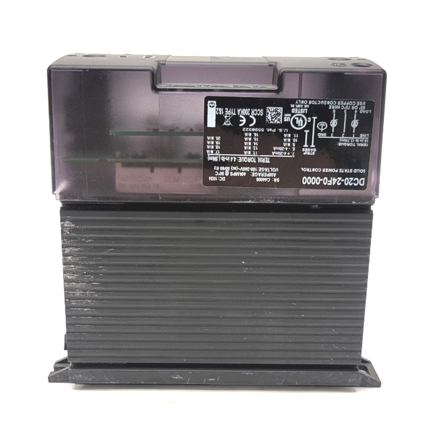 Used Watlow DC20-24F0-0000 DIN-A-MITE Power Controller 100-240VAC, 40A