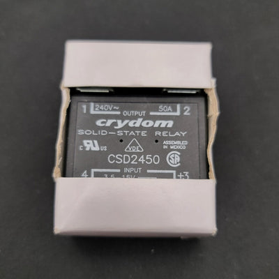 New Crydom CSD2450 Solid State Relay Control: 3.5-15VDC, Output: 240VAC, 50A