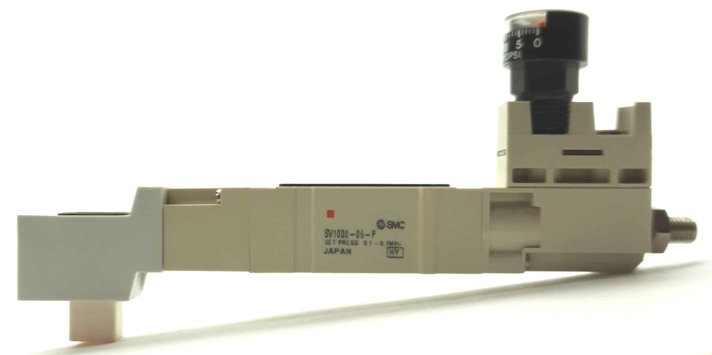 Used SMC SV1000-06-P Solenoid Valve Manifold Interface Regulator 100PSI Even Station