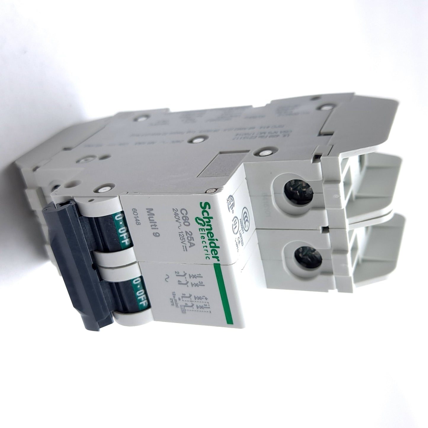 New Schneider Electric 60148 Multi9 Circuit Breaker, 2-Pole, C-Curve, 25A 240VAC