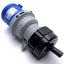 Used Honeywell K9033BLU Main Plug 32Amps, 200-250 VAC, 3 Pin Plug, 6H, 2P+E Pin