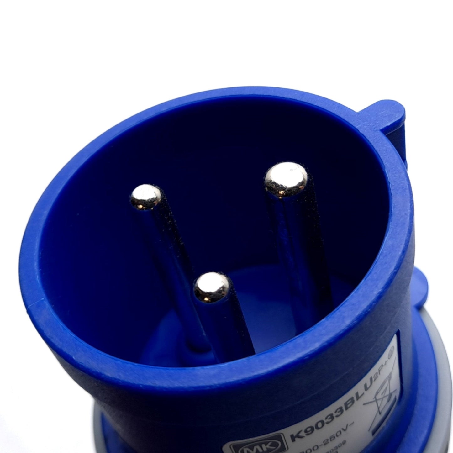 Used Honeywell K9033BLU Main Plug 32Amps, 200-250 VAC, 3 Pin Plug, 6H, 2P+E Pin