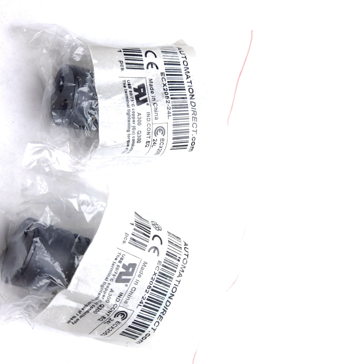 New Lot of 2 Automation Direct ECX2052-24L LED Indication Light Green 30mm 24VAC/VDC