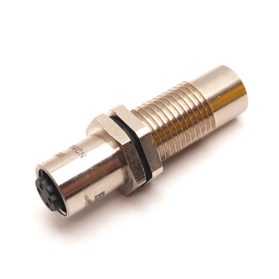 Used Balluff BCC M454-M454-5D-RM002-000 Cable Connector, 4-Pin Female M12, M16 Barrel
