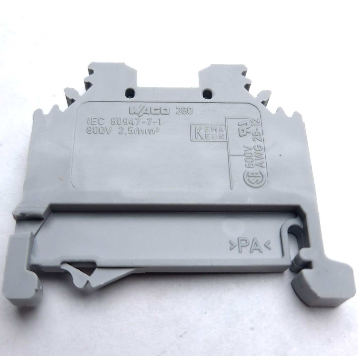 New – Open box Lot of 5 Wago 60947-7-1 Terminal Block 2 Point, 800V 57A DIN RAIL Cage Clamp