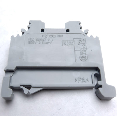 New – Open box Lot of 5 Wago 60947-7-1 Terminal Block 2 Point, 800V 57A DIN RAIL Cage Clamp
