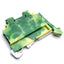 New Lot of 5 Wago 280 Ground Terminal Block, Green/Yellow, 28 - 12 AWG 2.5mm