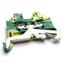 New Lot of 5 Wago 280 Ground Terminal Block, Green/Yellow, 28 - 12 AWG 2.5mm