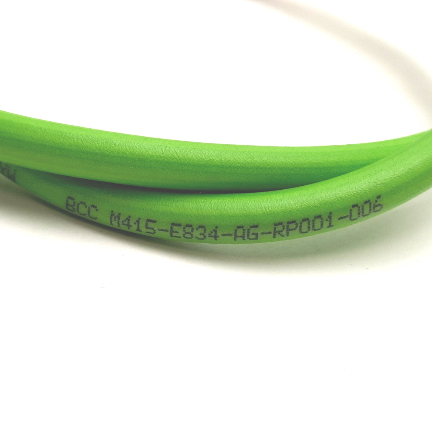 Used Balluff BCC0FYW BCC M415-E834-AG-RP001-006 Cable, RJ45 to 4-Pin M12 Female, 0.6m