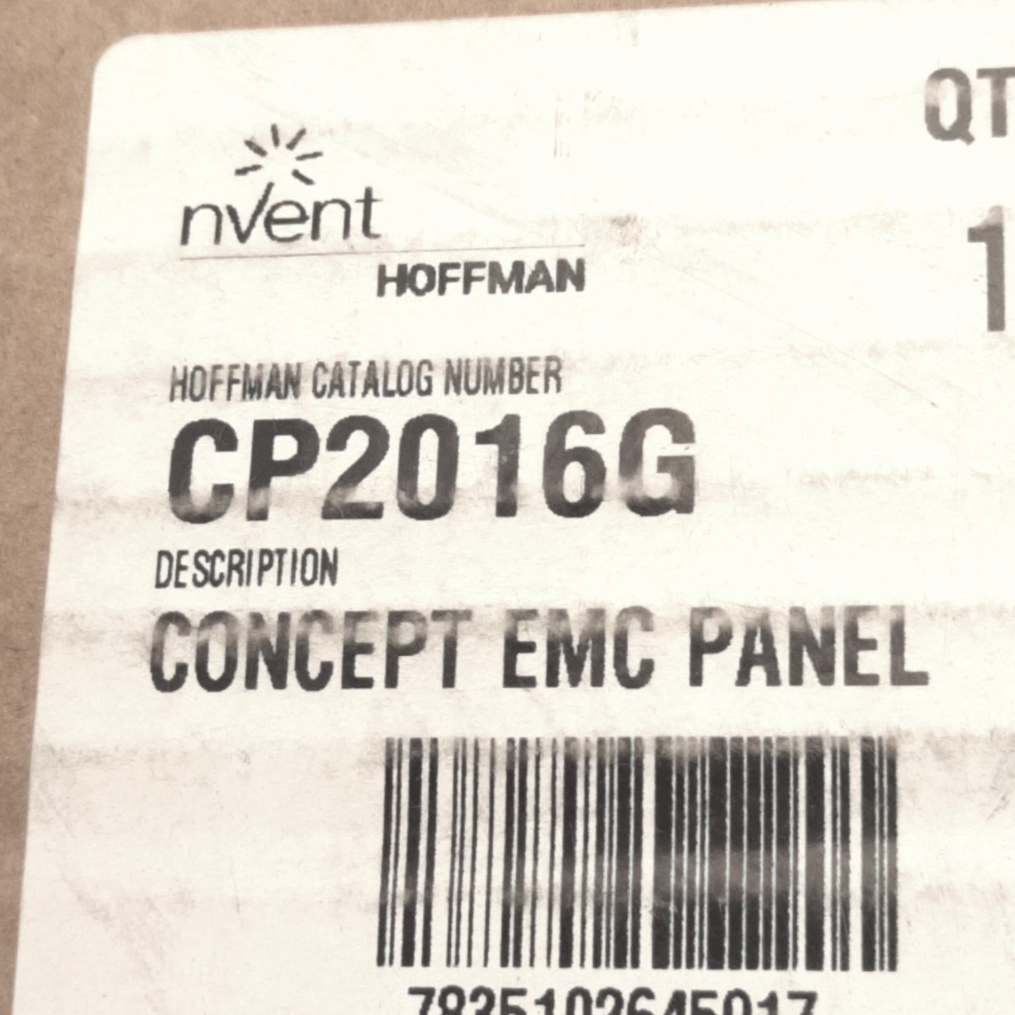 New – Open box Hoffman CP2016G nVent Concept EMC Panel, Conductive, 18.2"x14.2", 12 Gauge