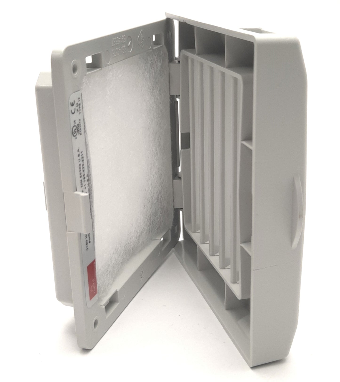 New – Open box Hoffman HG0400404 nVent Exhaust Grille Kit, 4" x 4", NEMA 12, W/ Filter