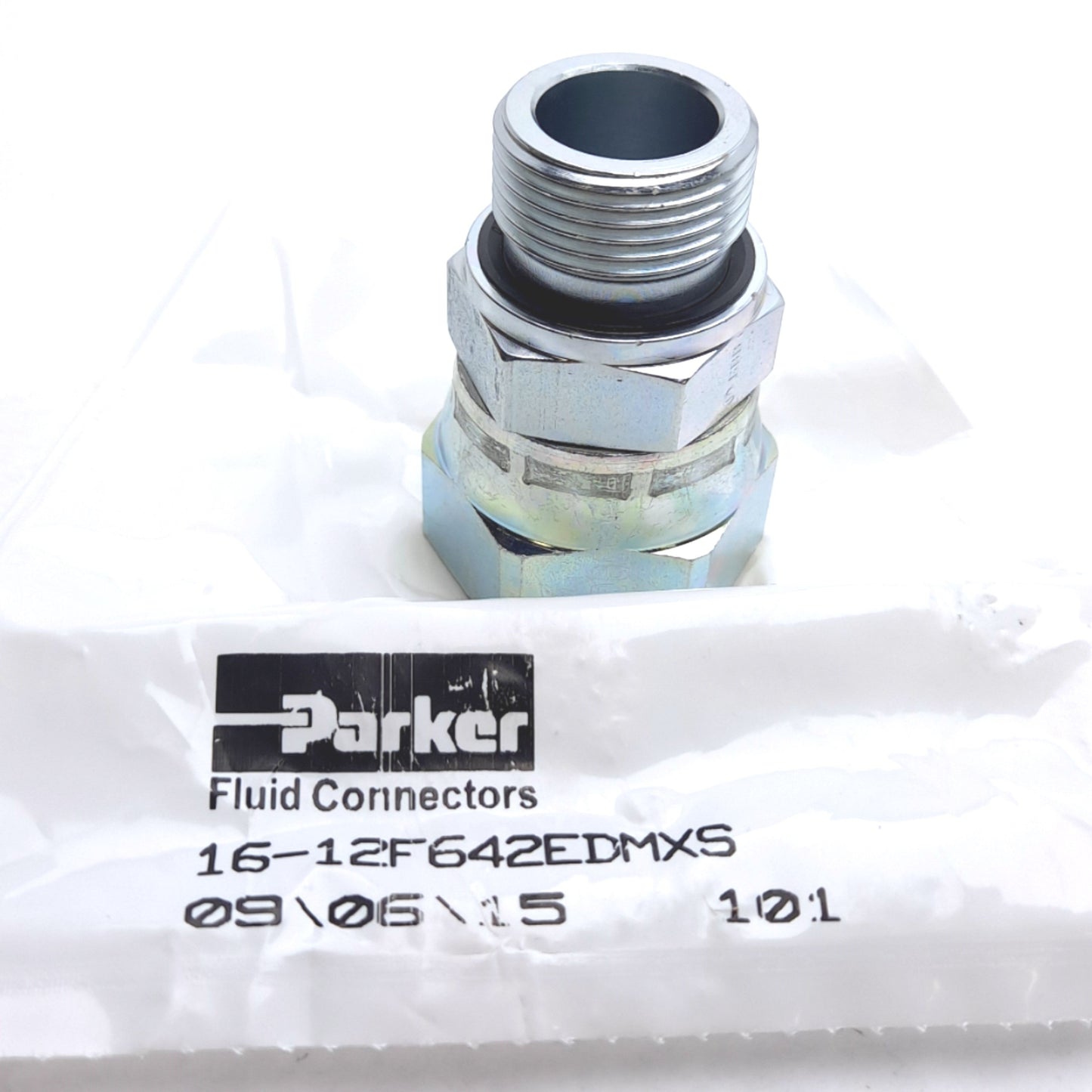 New Parker 16-12F642EDMXS Triple-Lok 37° Flare JIC Tube Fitting and Adapter 3600 PSI