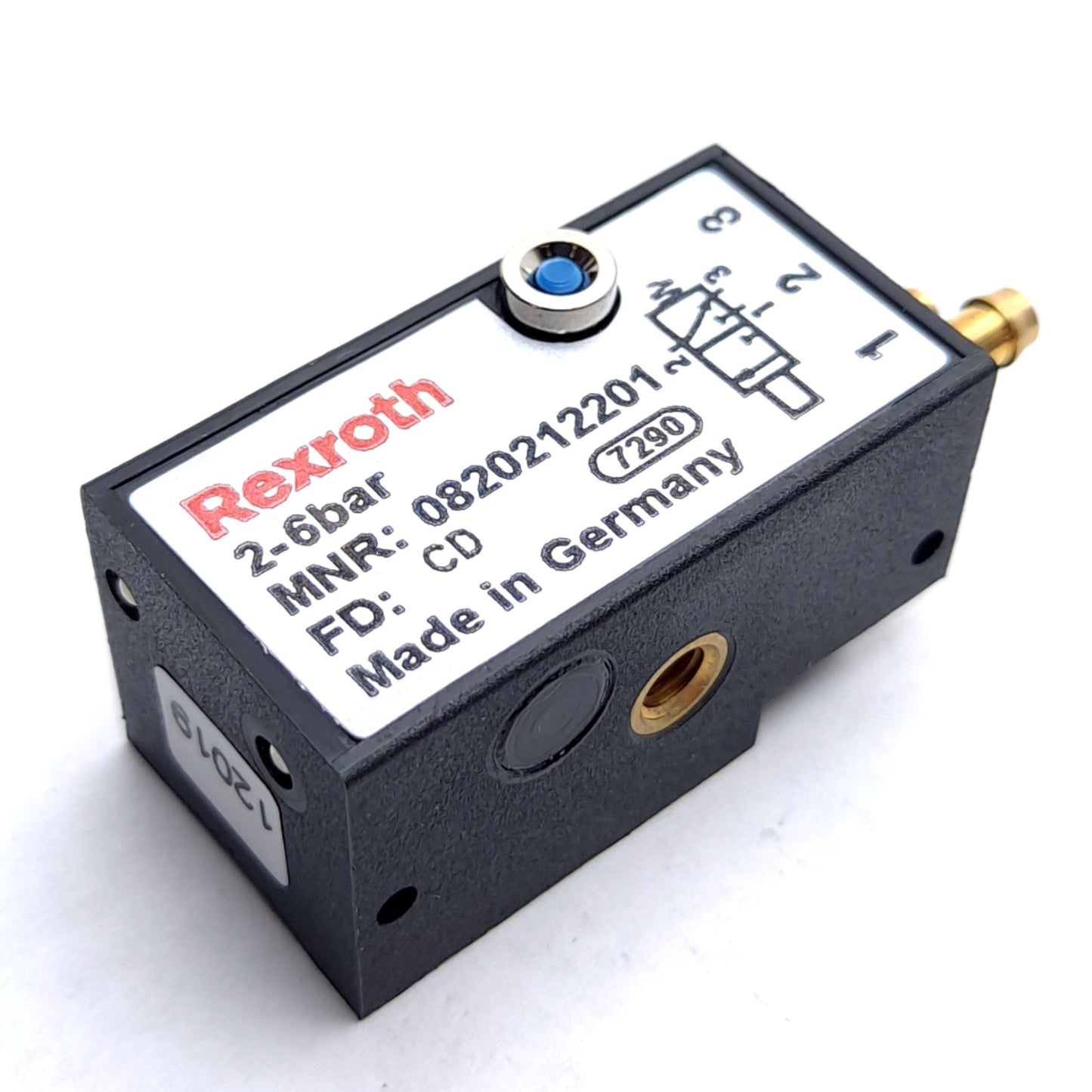 New Rexroth 3842532151 Pneumatic Cylinder Switch, 2-6Bar, 2 Position 3 Port