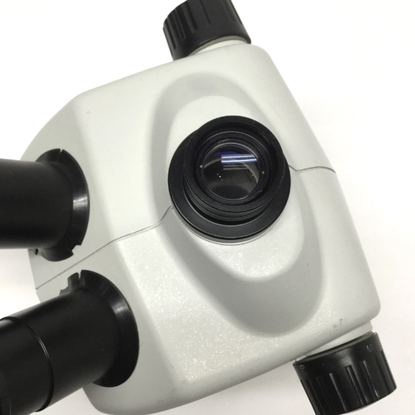 Used Inspection Binocular Stereo Microscope Head 0.8-5x Zoom Ø76mm WF10X/22 Eyepieces