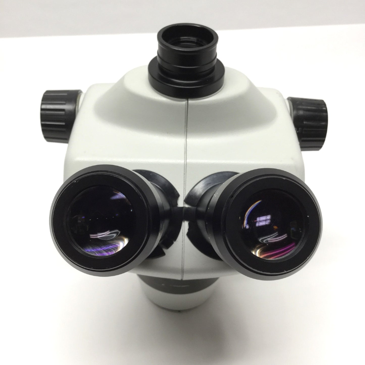Used Inspection Binocular Stereo Microscope Head 0.8-5x Zoom Ø76mm WF10X/22 Eyepieces