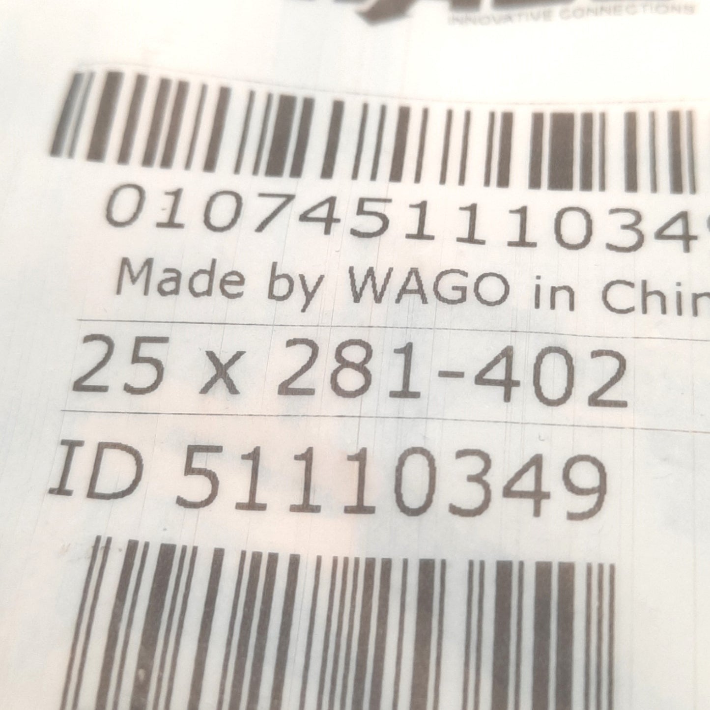 New Lot of 200 Wago 281-402 Gray Adjacent Jumper 32A, Insulated, Assignment 1-2