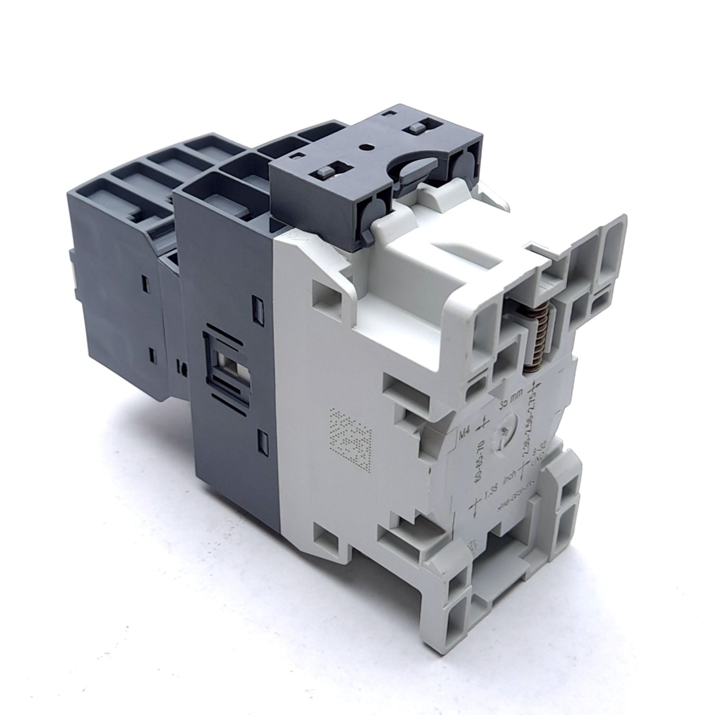 Used ABB AF09Z-30-01-21 Contactor, 3-Pole w/ N/C Aux, With CA4-22U Auxiliary Block