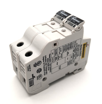 New Cooper Bussman CHCC2DIU Fuse Holder 2P, 600V 30A, LP-CC, FNQ-R, KTK-R, 200kA
