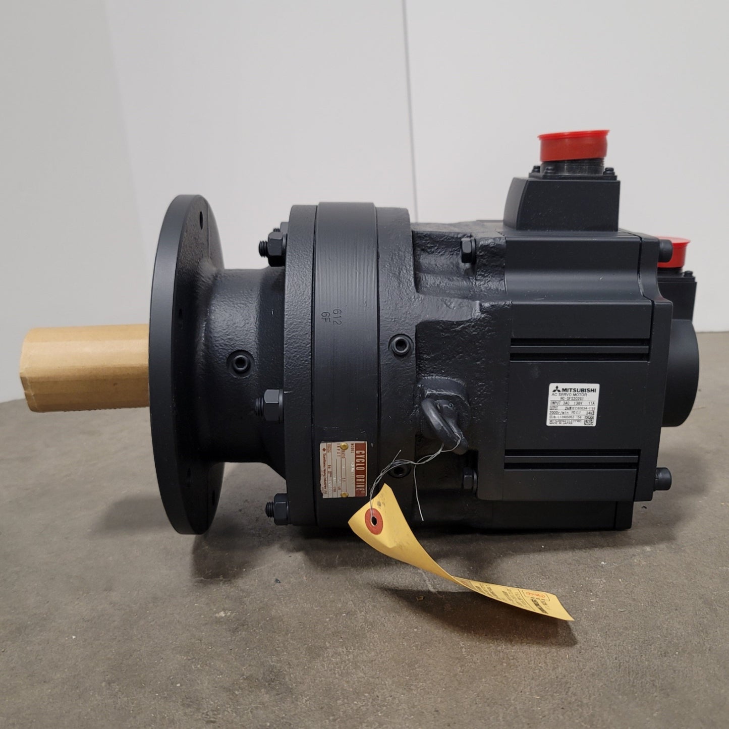 New Mitsubishi HC-SFS202G1 1/6 Servo Motor W/ Cyclo Drive CNVM-4115-6 Gear Head