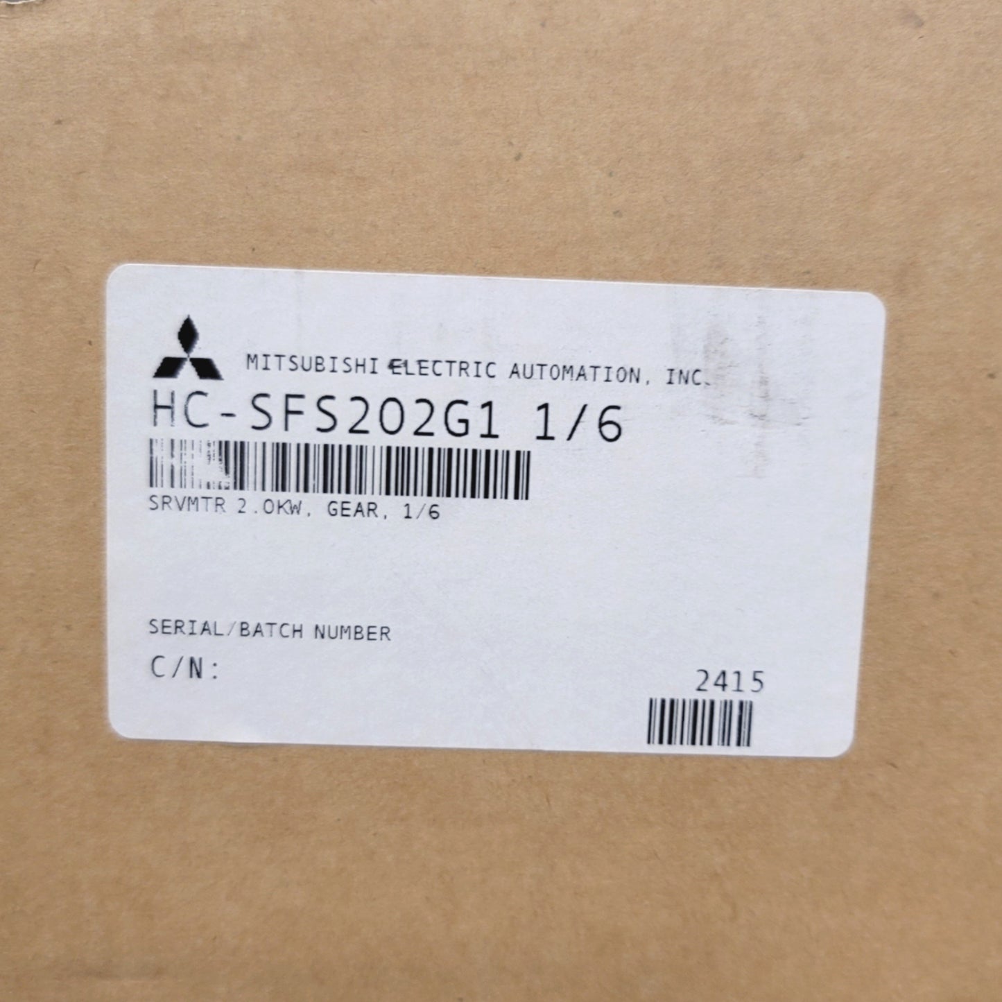 New Mitsubishi HC-SFS202G1 1/6 Servo Motor W/ Cyclo Drive CNVM-4115-6 Gear Head
