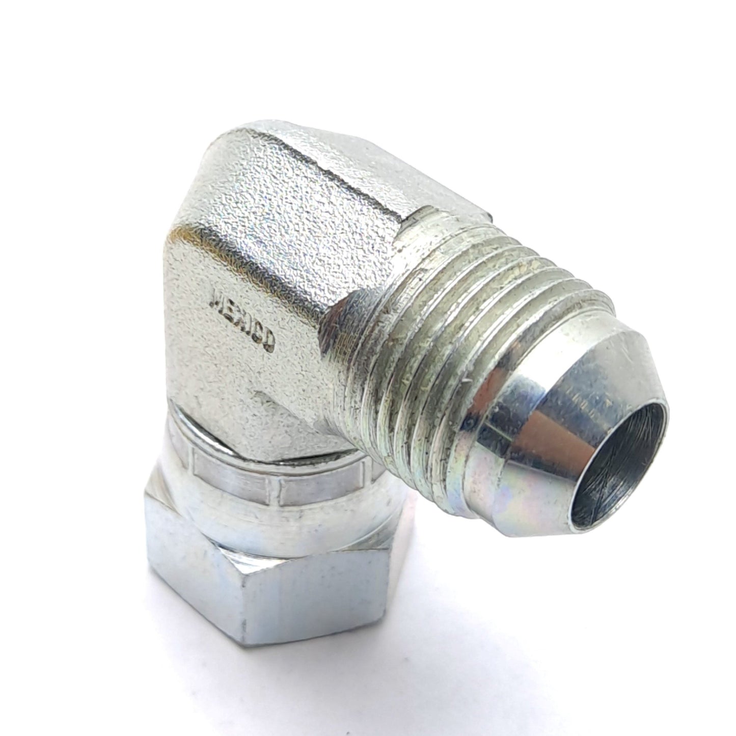 New – Open box Parker 8 C6X-S Triple-Lok 90° Elbow Fitting, Connections: 37° Flare JIC