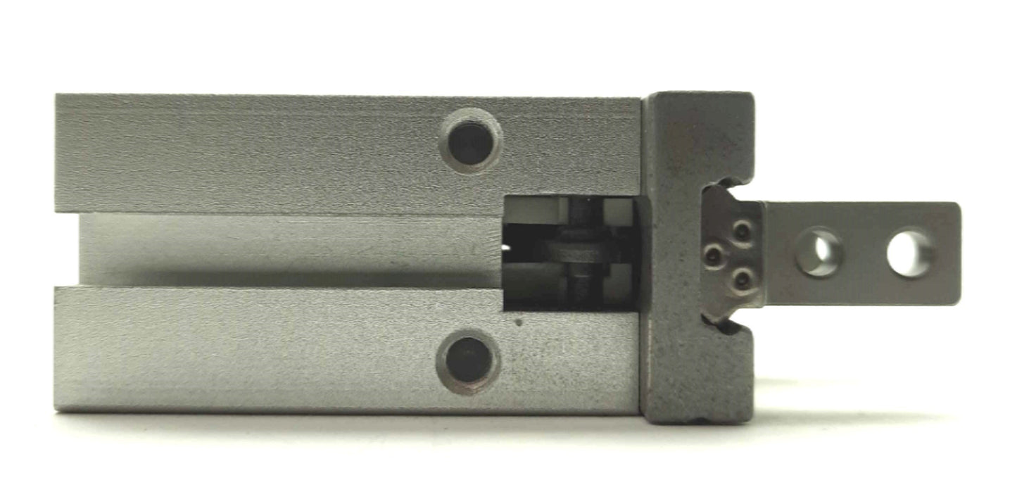Used SMC MH72-16D2 Double Acting Parallel Gripper, 16mm Bore, 6mm Stroke, 100PSI