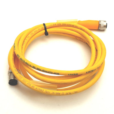 Used Balluff BCC05LY BCC M415-M414-3A-304-EX44T2-020 Cable, 4-Pin M12 Male-Female, 2m