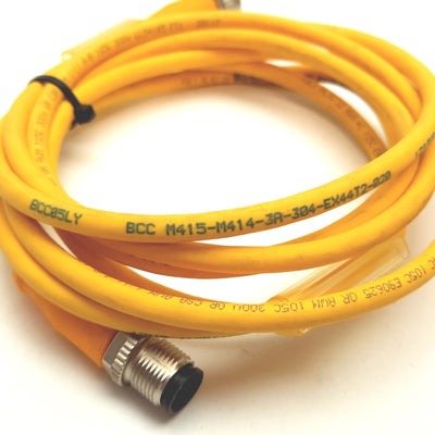 Used Balluff BCC05LY BCC M415-M414-3A-304-EX44T2-020 Cable, 4-Pin M12 Male-Female, 2m