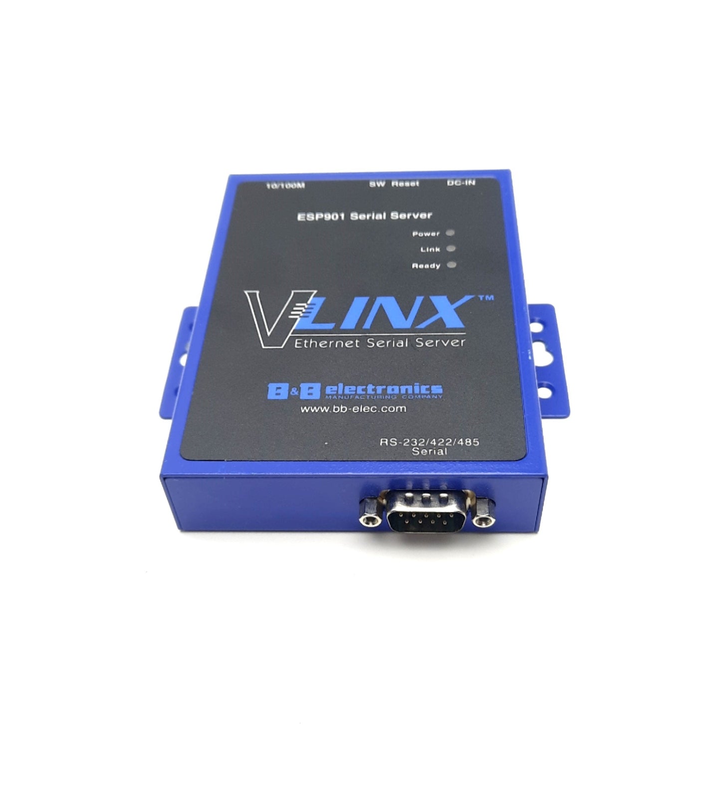 New B & B Electronics Vlinx BB-ESP901E 1 Port Ethernet Serial Server DB9 Male 12V