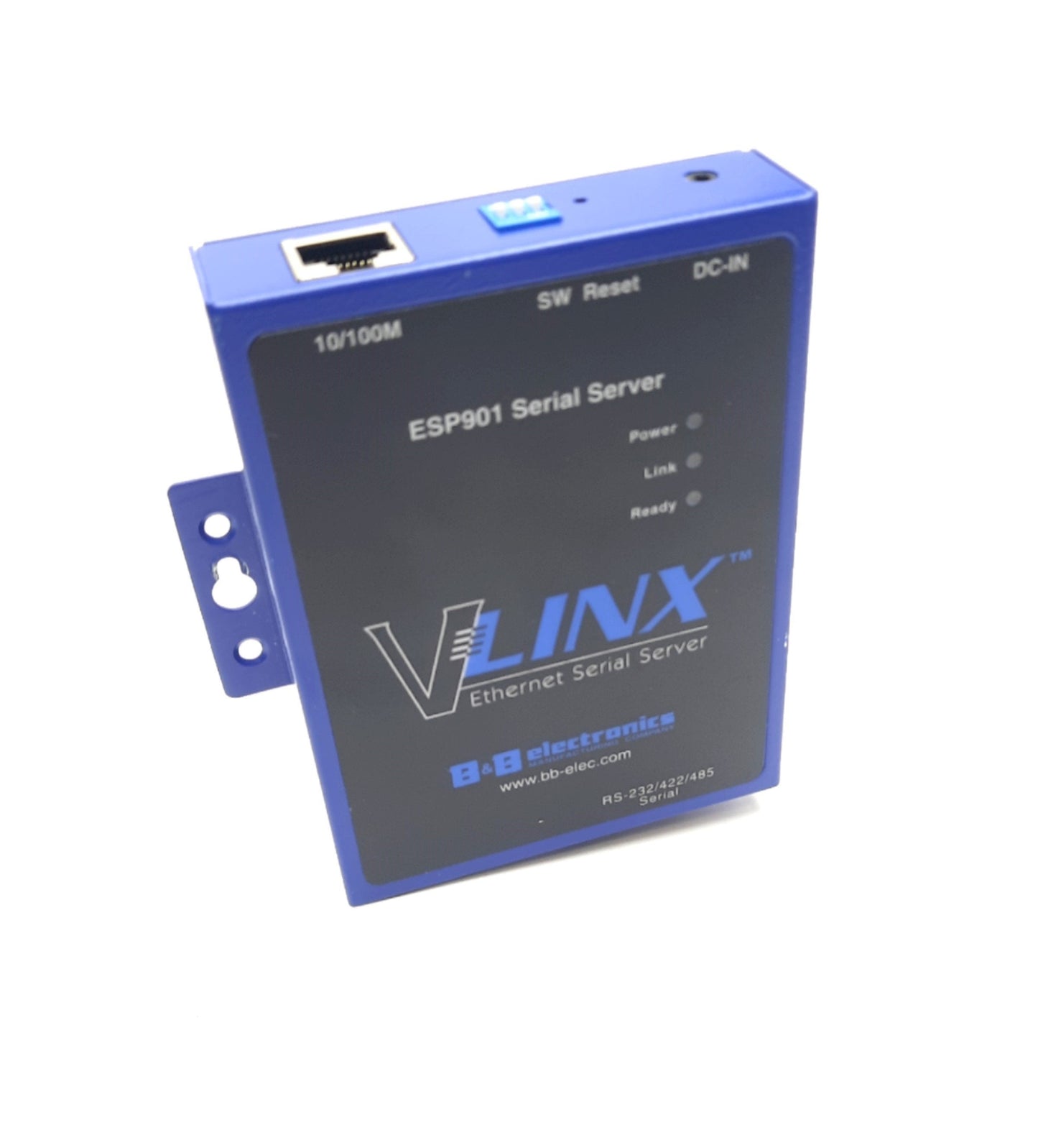 New B & B Electronics Vlinx BB-ESP901E 1 Port Ethernet Serial Server DB9 Male 12V