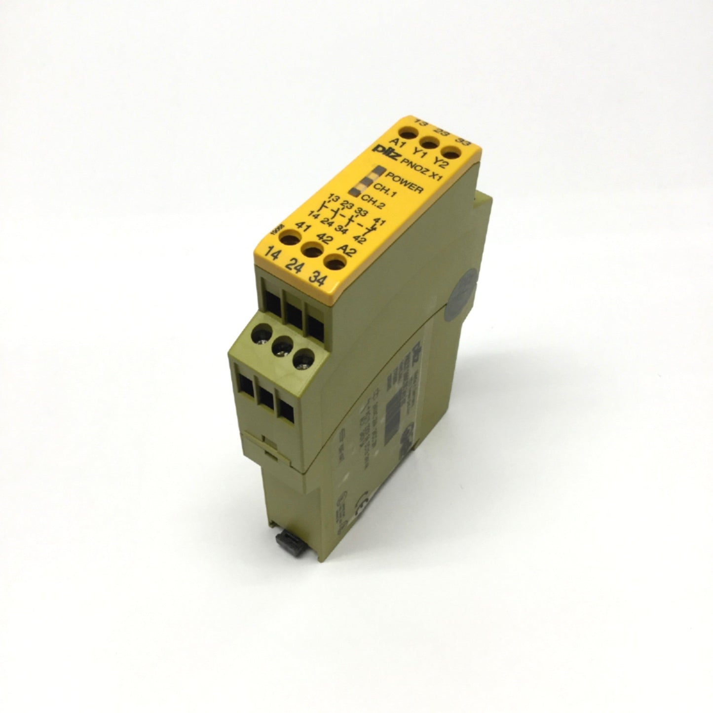 Used Pilz PNOZ 774300 Emergency Stop Safety Relay, 3x NO 1x NC Contacts, 24VAC/DC