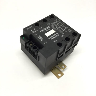 Used Celduc SWT860330 Solid State Relay, 3-Phase 24-500VAC 5A, 10-30VAC/DC Control
