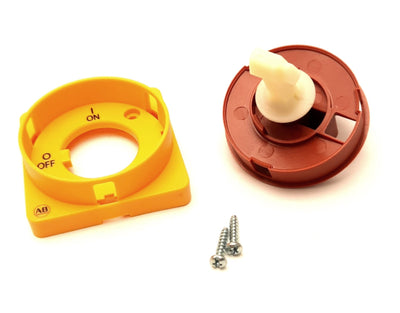 New – Open box Allen Bradley 194E-HE4N-175 Actuator Disconnect Handle, 54mm, R & Y, 0-1/On-Off